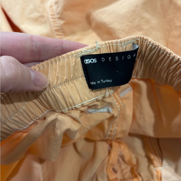 ASOS DESIGN • Women’s Creamsicle Orange Baggy Straight Leg Cargo Pants Size 4 - Picture 5 of 7